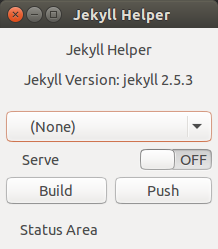 A screenshot of Jekyll Helper